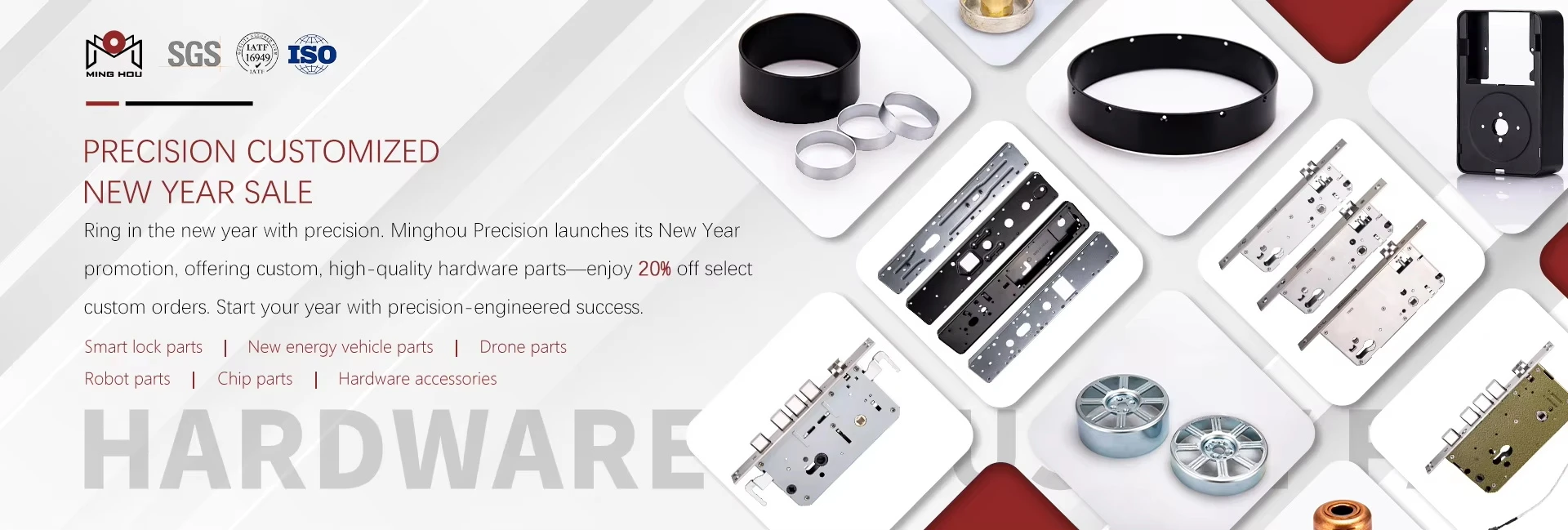 Custom hardware and lock products